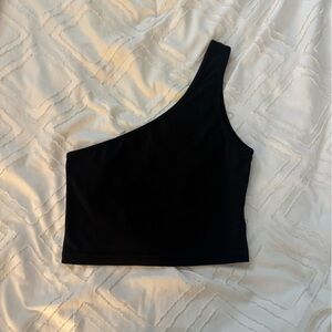 Black One-Shoulder Top